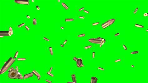 Falling Bullets Green Screen Stock Motion Graphics Sbv