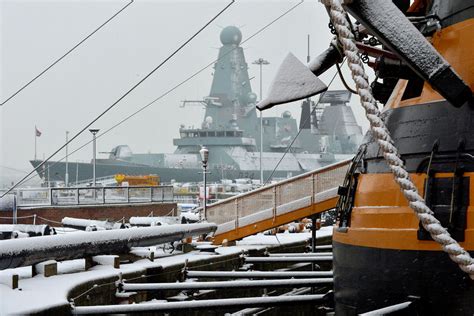Hms Victory Is Stunning In The Snow Royal Navy