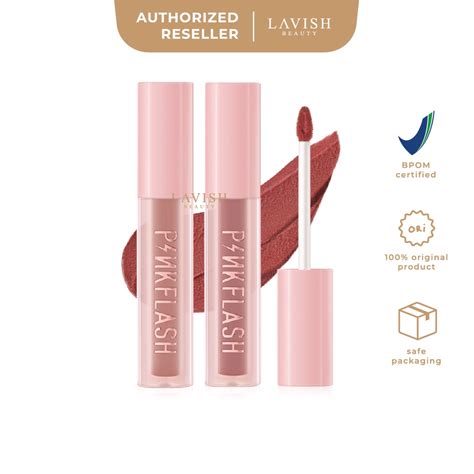Jual Pinkflash Pink Flash Powdery Lip Gloss L Shopee Indonesia