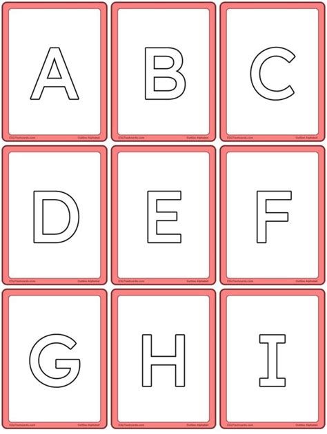Alphabet Esl Flashcards