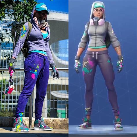 Nicole Winters Cosplay A Side By Side Of My Teknique Fortnite