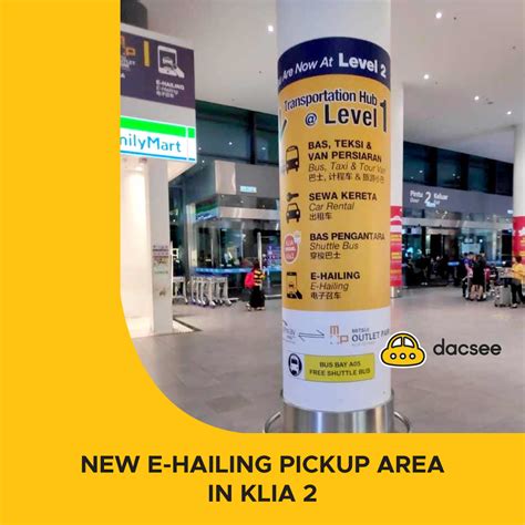 New Designated Area For E Hailing Pick Up From Klia2 Promo Codes My