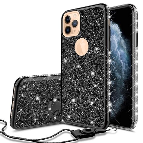 compatible for apple iphone 11 pro max 6 5 inch case soga glitter diamond rhinestone tpu phone