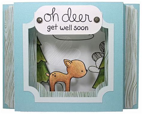 Oh Deer Get Well Soon Feel Better Cards Cool Cards Creative Cards