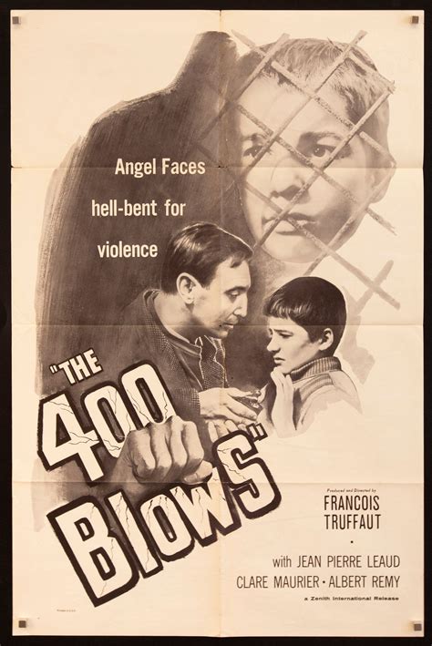 The 400 Blows Les Quatre Cents Coups Vintage Movie Poster