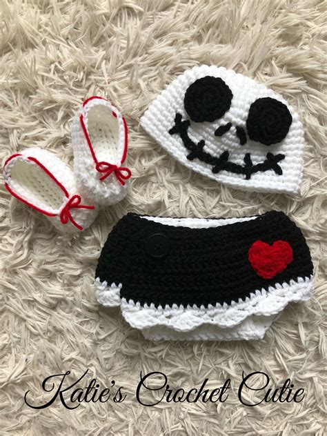 As for the rest of us; Nightmare Before Christmas - Crochet Baby Outfit - Made to ...