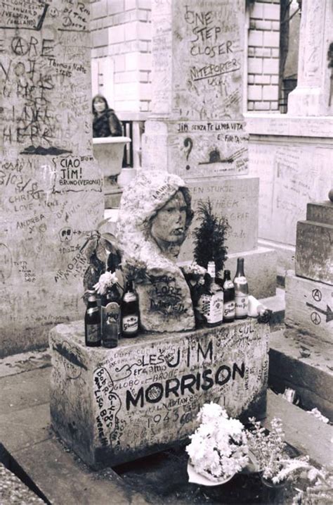 1985 Rock Legend Jim Morrisons Grave Site Photographed On His Birthday