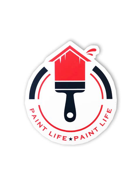 Illussion House Paint Brush Logo