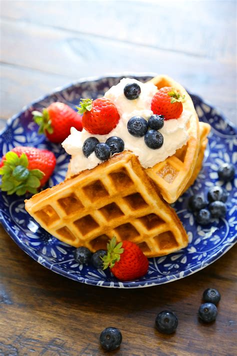 You may be surprised to know. Fluffy Belgian Waffles - The Comfort of Cooking