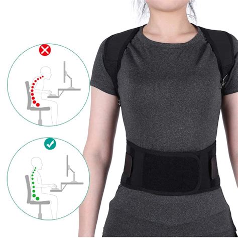 Yosoo Comfort Posture Corrector Back Support Brace Improve Posture And