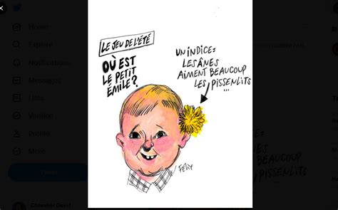 Disparition DÉmile La Caricature De Charlie Hebdo Qui Ne Passe Pas