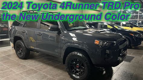 New 2024 Toyota 4runner Trd Pro The New Underground Color Youtube