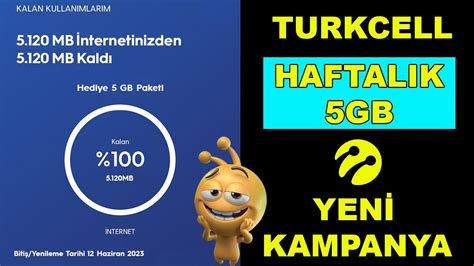 Turkcell Haftalik Gb Bedava Nternet Kampanyasi Kanitli Youtube