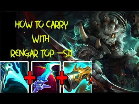 Carry With Rengar Top One Shot Montage S Youtube