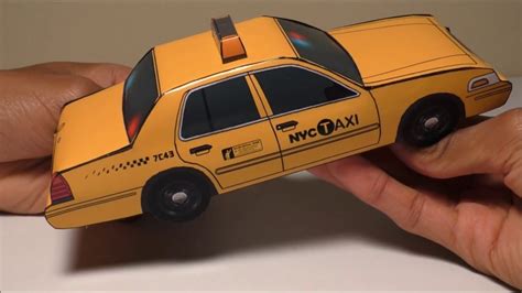Jcarwil Papercraft 2011 Ford Crown Victoria Nyc Taxi Police Car Youtube