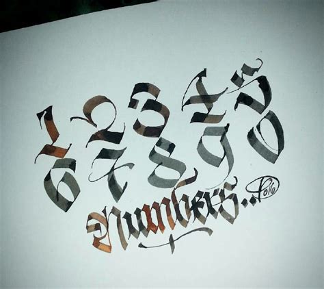 Paindesignart Tattoo Lettering Design Gothic Lettering Chicano