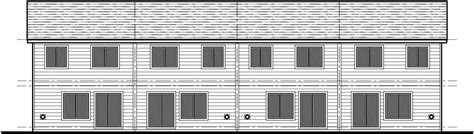Fourplex Plan 20 Ft Wide House Plan Row Home Plan 4 Plexf 547