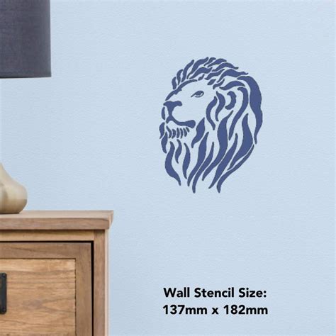 Lion Head Wall Stencils Templates Ws006369 Ebay