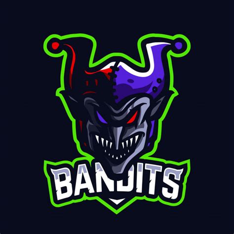 Premium Vector Bandit Mascot Gaming Logo