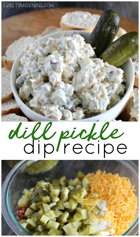 Dill Pickle Dip Recipe #easypotluckrecipes Dill Pickle Dip Recipe- delicious pickle dip for a 