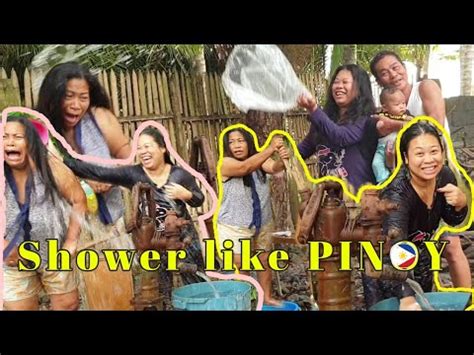 Shower Like PINOY Filipino In Germany Taking Vacation In The