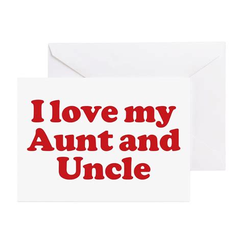 Iloveau Greeting Cards Pk Of 10 I Love My Aunt And Uncle Greeting Cards Package O Cafepress