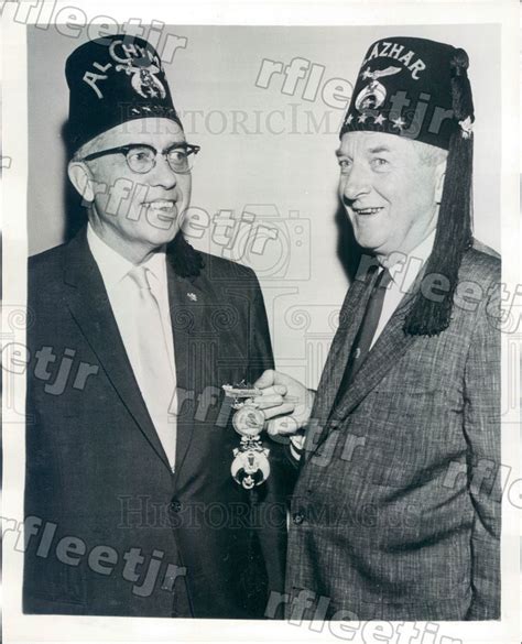 1962 Shriners Imperial Potentates George Klepper Press Photo Adr513