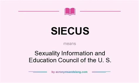Siecus Sexuality Information And Education Council Of The U S In Undefined By