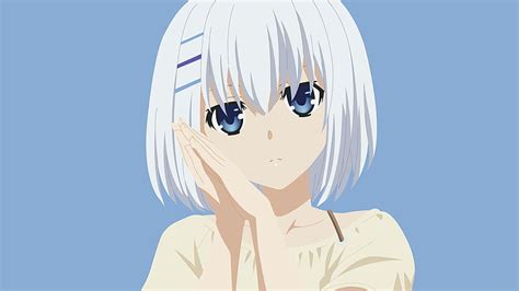 Hd Wallpaper Anime Date A Live Blue Eyes Cute Long Hair Origami