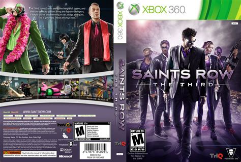Saints Row The Third Xbox 360 Game Covers Saints Row The Third Dvd