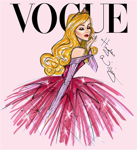 Hayden Williams Fashion Illustrations Disney Divas For Vogue By Hayden