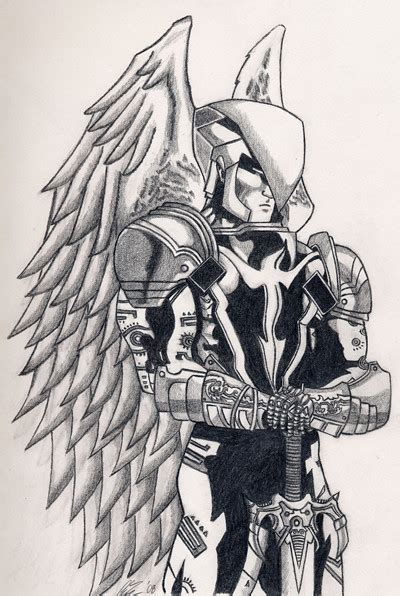 Zauriel Hand Drawn Zauriel The Archangel From Dc Comics Aarint