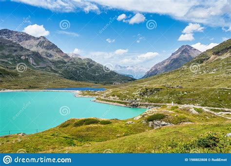 The White Lake Lago Bianco In Ospizio Bernina Engadin Grisons