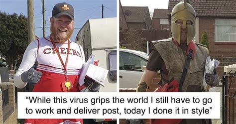 Postman Is Doing His Deliveries In Funny Costumes To Cheer People Up