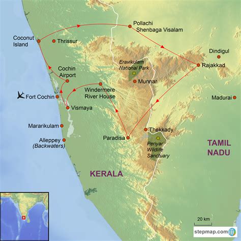 Find detailed map of tamil nadu showing the important areas, roads, districts, hospitals, hotels, airports, places of interest. Kerala & Tamil Nadu holiday, hidden gems of India. Helping Dreamers Do