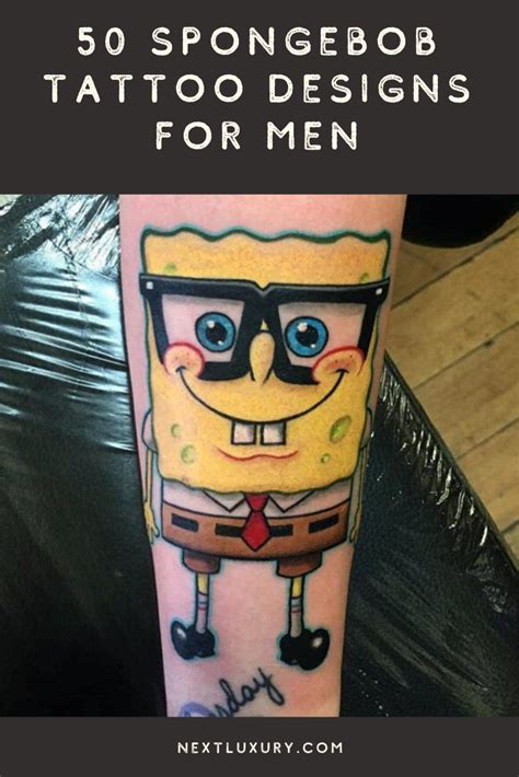 50 Spongebob Tattoo Designs For Men Cartoon Ink Ideas Spongebob