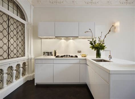 Modern White Kitchen With A Peninsula By Elan Kitchens London 55 New
