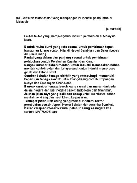 We are a sharing community. Contoh Soalan Esei Ekonomi Asas Tingkatan 4 Bab 1 - Kuora a