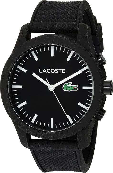 Lacoste Mens 2010881 1212 Contact Smartwatch Black Amazonca Watches