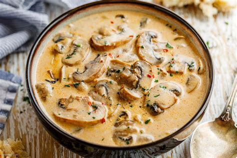 Creamy Mushroom Soup Recipe Cream Of Mushroom Soup Recipe — Eatwell101