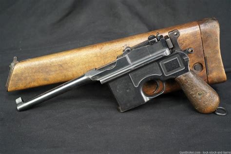Mauser Pre War Commercial C96 Broomhandle 763mm30 Semi Auto Pistol
