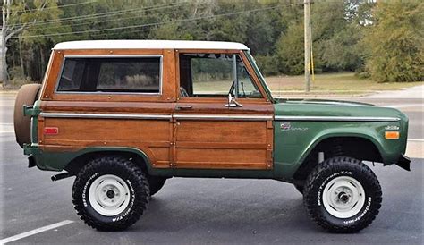 Unique Build 1974 Ford Bronco Turned Into A Vintage Style Woody