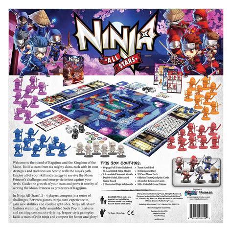 Ninja All Stars Board Game Soda Pop Miniatures — Poggers