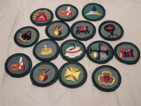 Vintage Girl Scout Badges