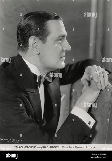 Kenneth Thomson Publicity Portrait For The Film Man Wanted Warner