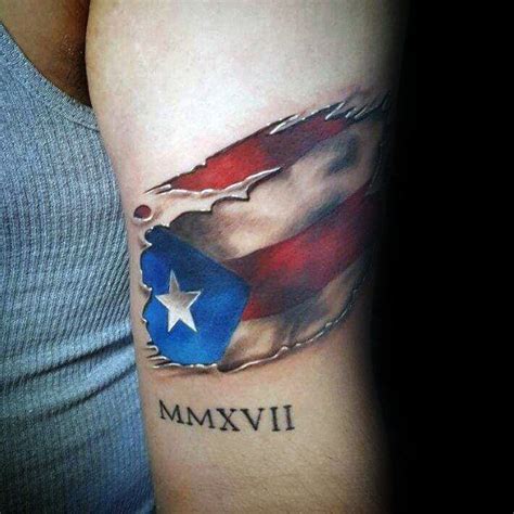50 Puerto Rican Flag Tattoo Ideas For Men Puerto Rico Designs Flag
