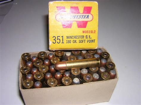 Yellow Full Box 351 Winchester Ammo Picture 2