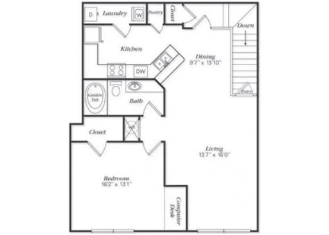 And Bedroom Apartments In Overland Park KS Villas At Carrington Square Floor Plans