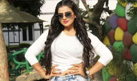 Bhojpuri Bombshell Akshara Singh Looks Uber Hot In White Crop Top And Ripped Jeans As She Poses