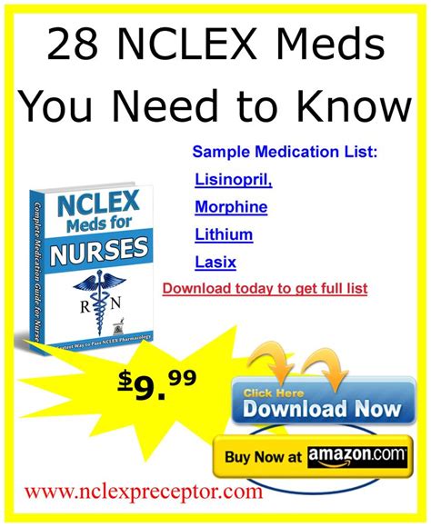 The Nclex Meds You Need To Know